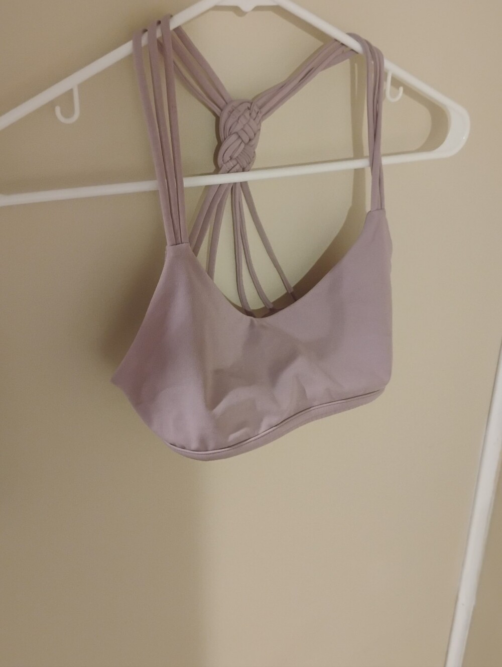 Lululemon Align Love Knot Strappy Back Sports Bra Pink Sz 4